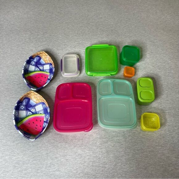 Tupperware Plastic Storage Multi-Colored Container 10 PCS. Set - Picture 3 of 5